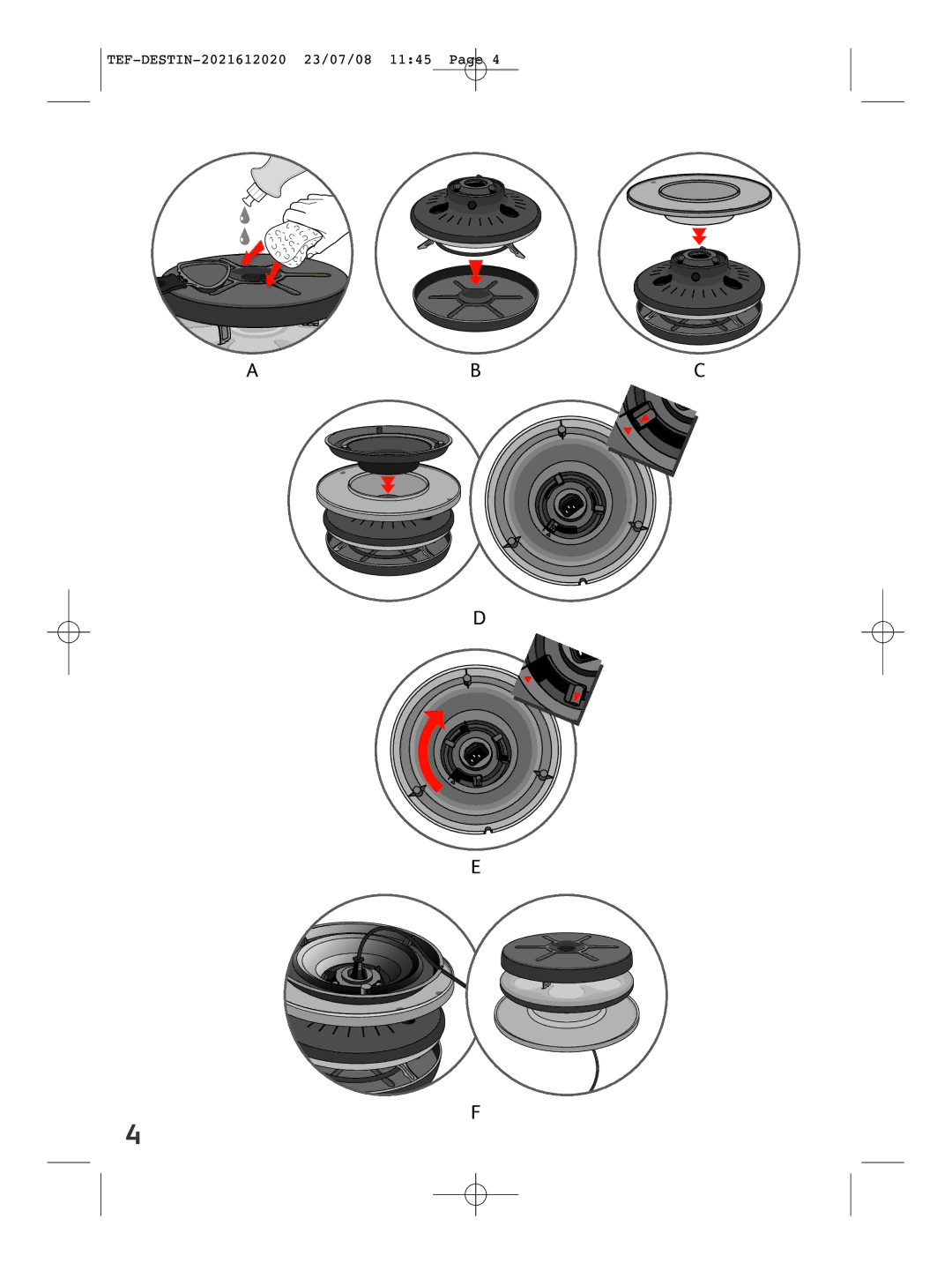 Tefal RE590012 manual Abc 