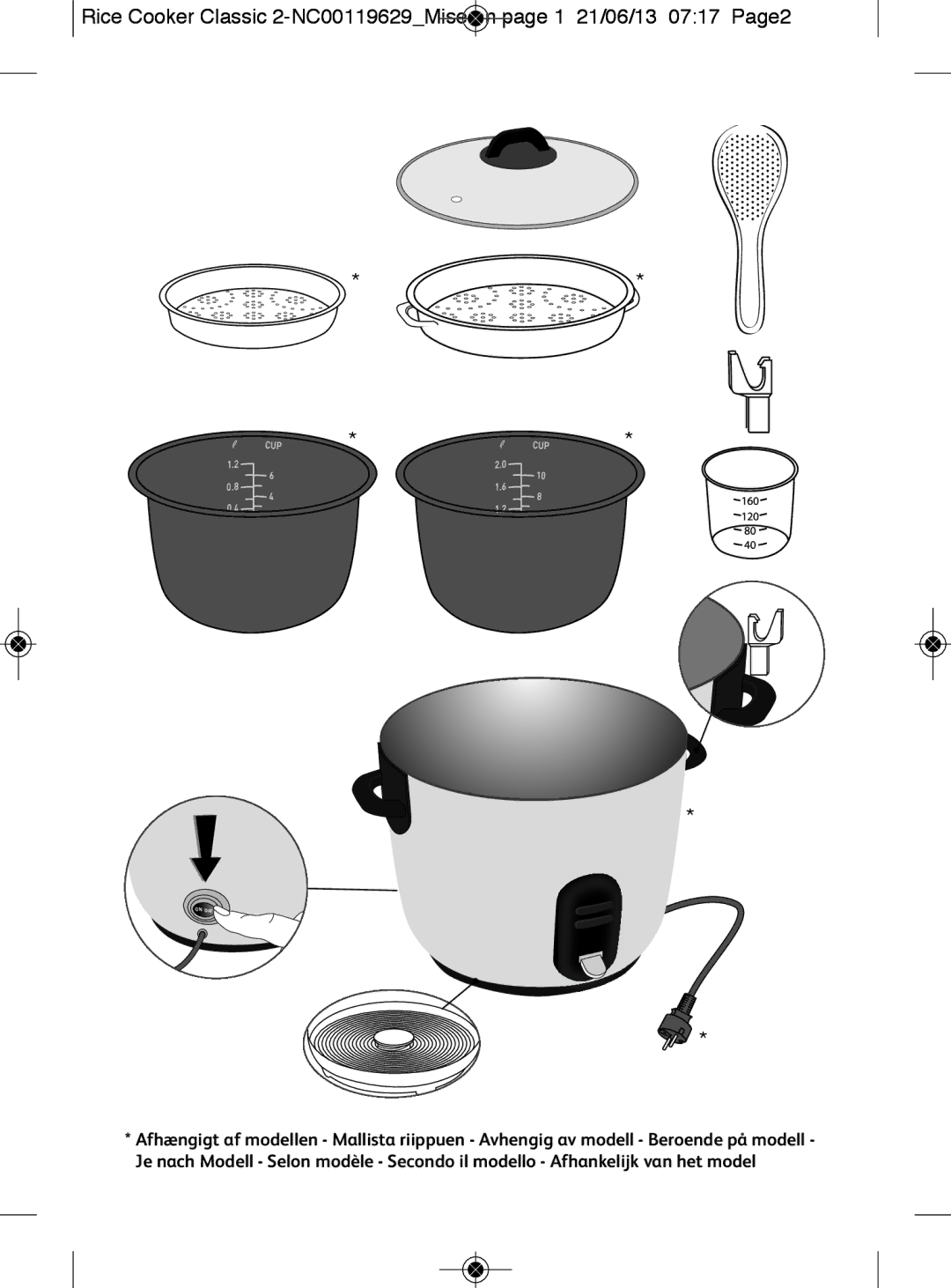 Tefal RK101131, RK101115, RK1011CH manual 