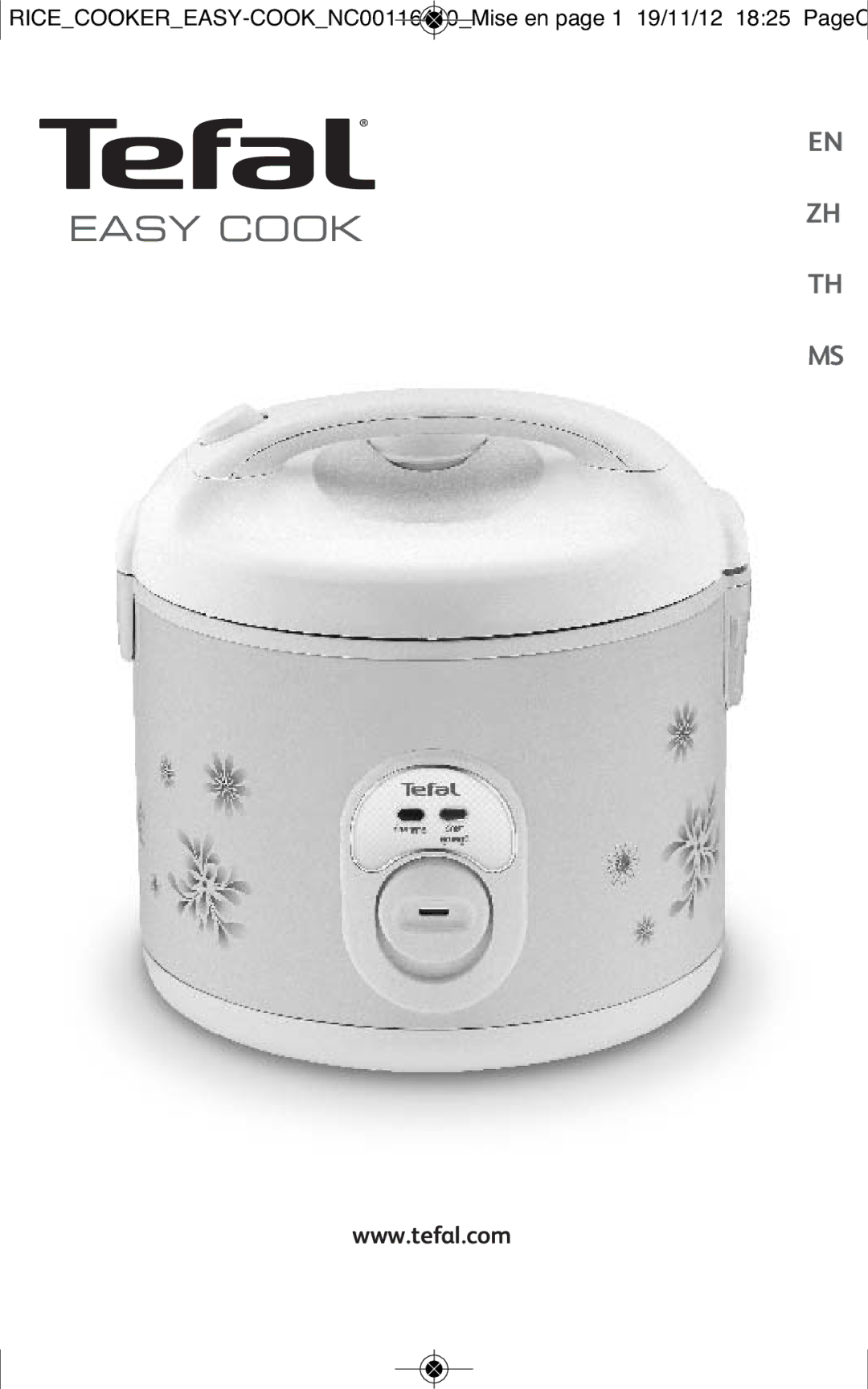 Tefal RK101827, RK101825, RK1018TH manual Easy Cook 