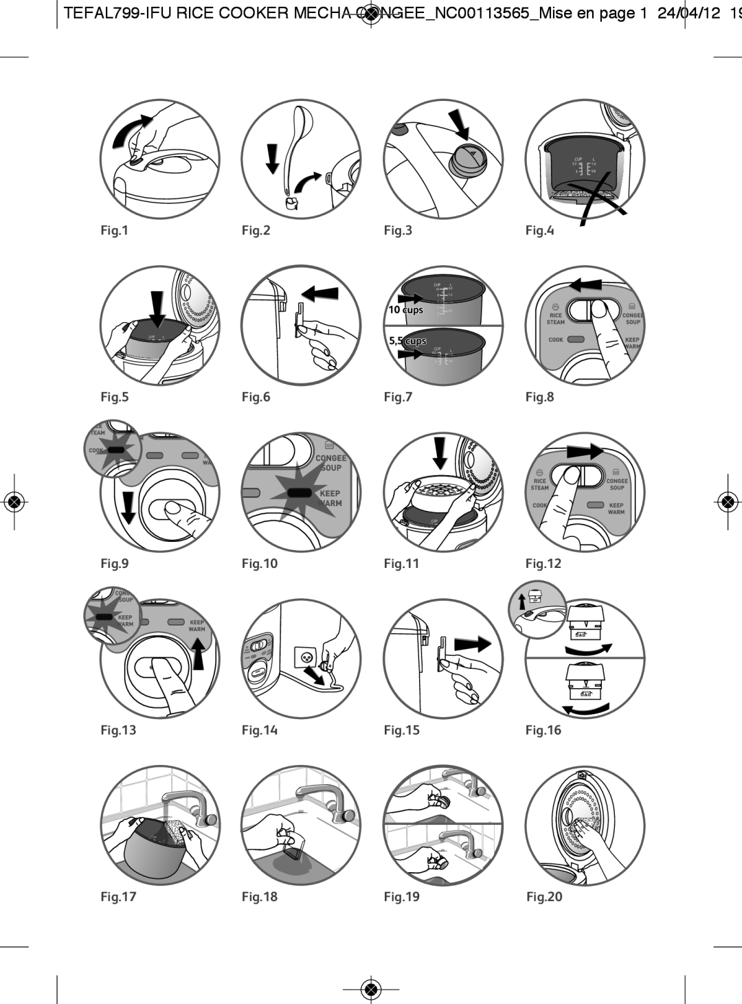 Tefal RK104670, RK104671 manual 