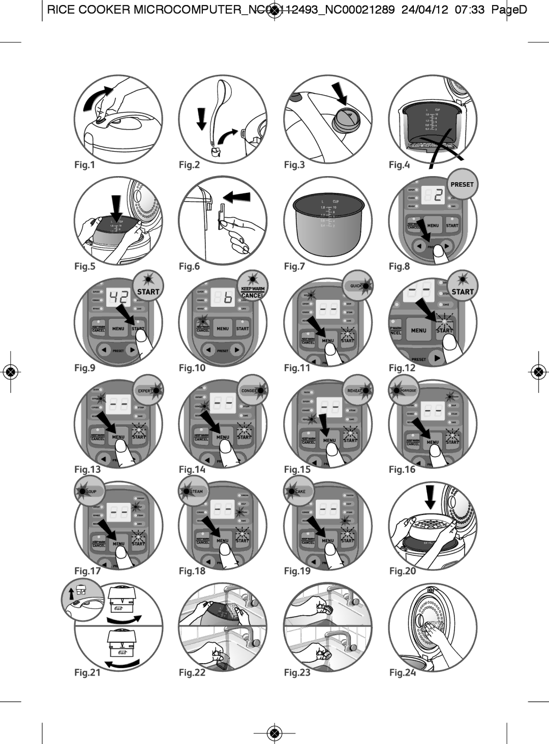 Tefal RK106671, RK106670 manual 