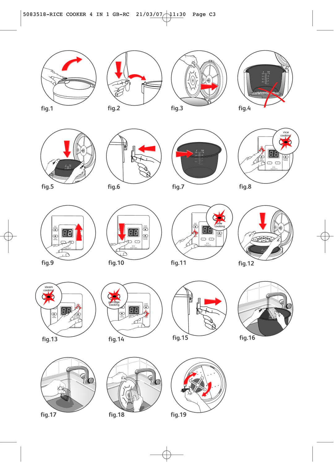 Tefal RK701170, RK701115, RK701150, RK701116 manual 