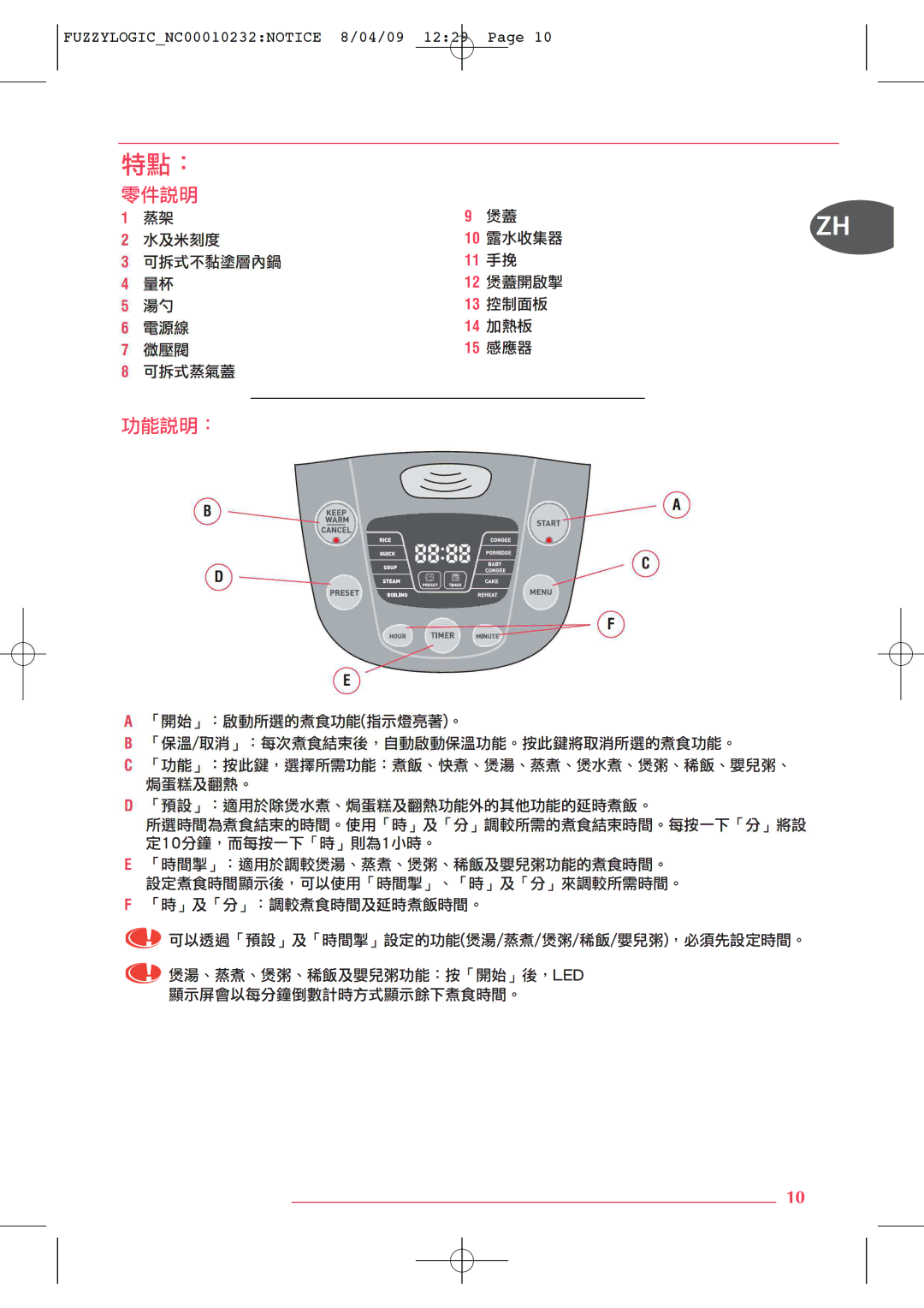 Tefal RK701470 manual 