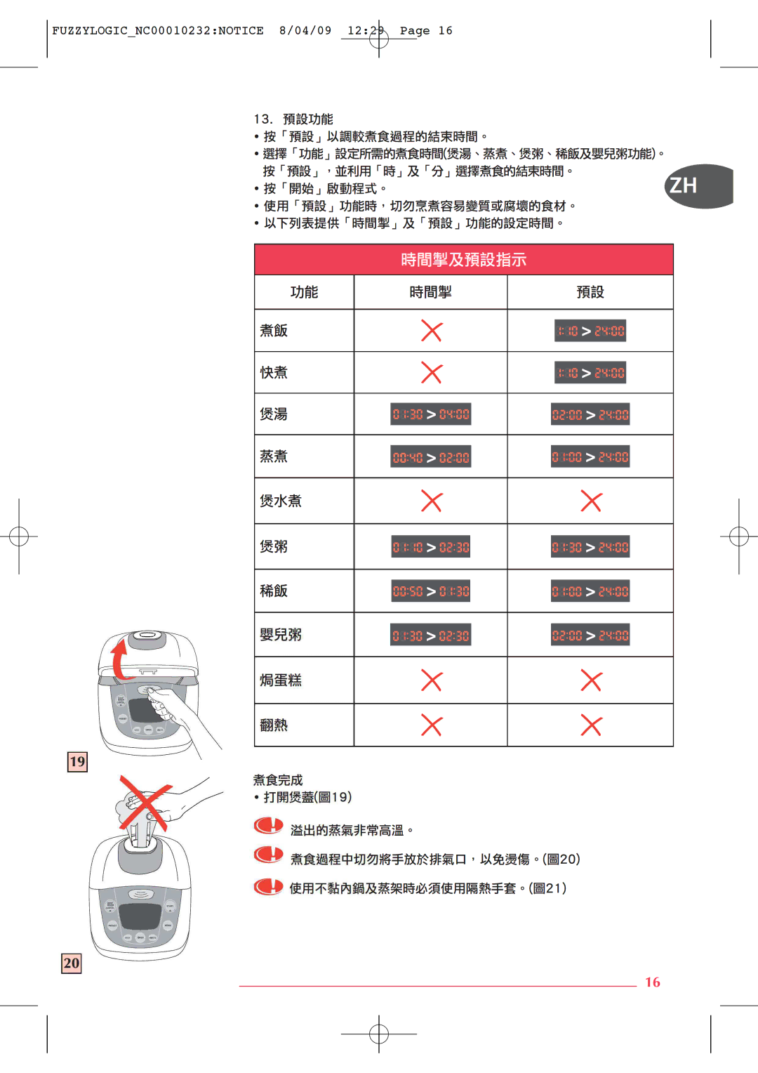 Tefal RK701470 manual 