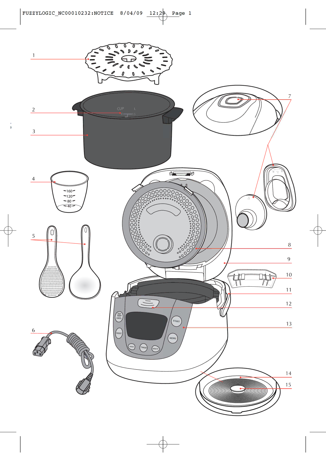 Tefal RK701470 manual 