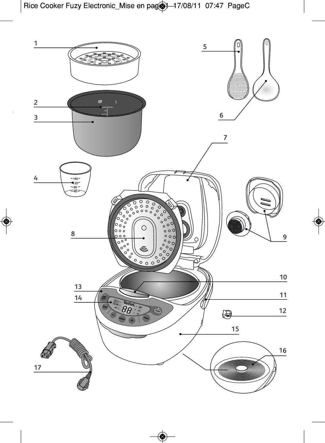 Tefal RK703171, RK703170 manual 