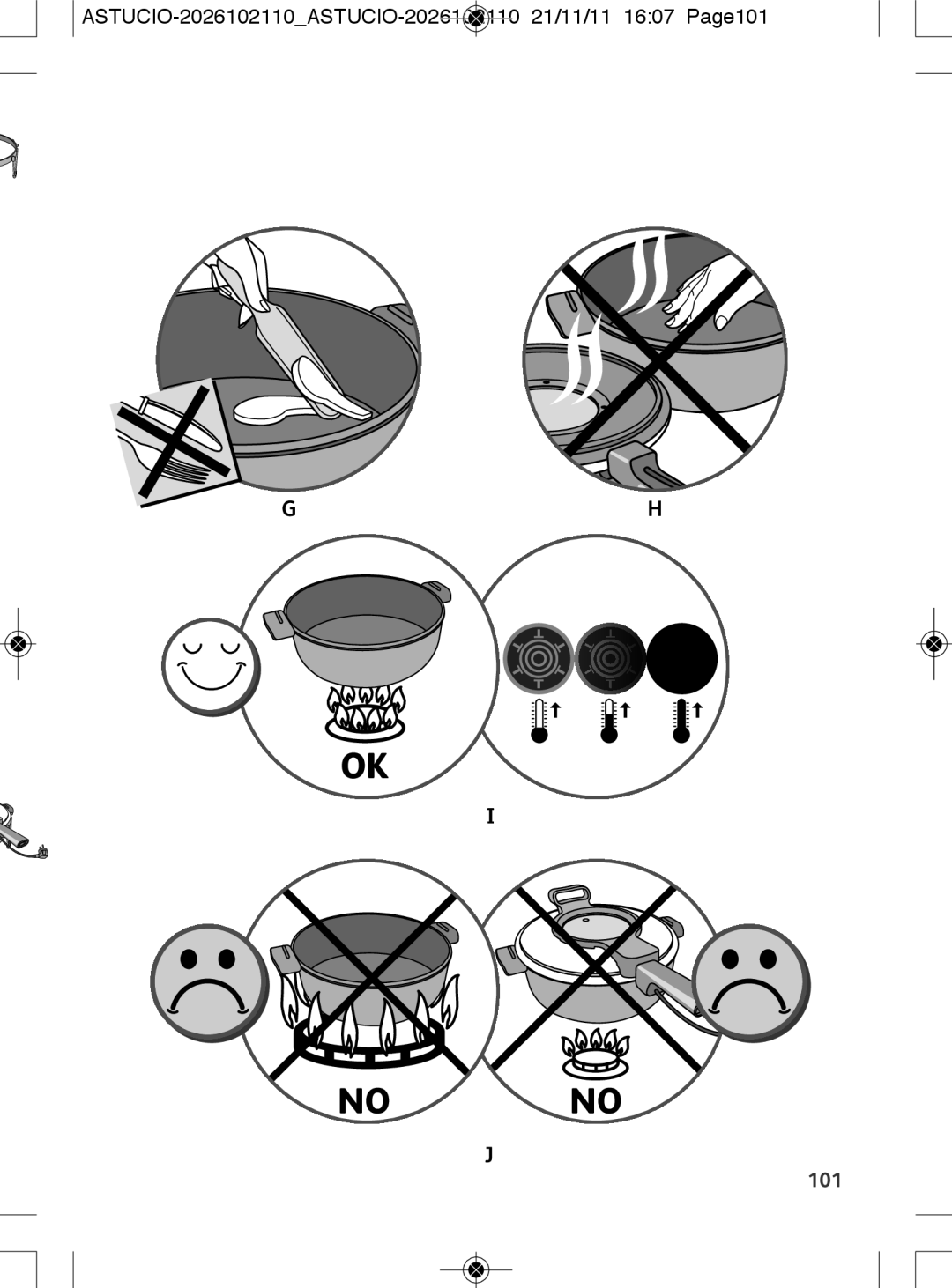 Tefal SK500028 manual No no, ASTUCIO-2026102110ASTUCIO-2026102110 21/11/11 1607 Page101 