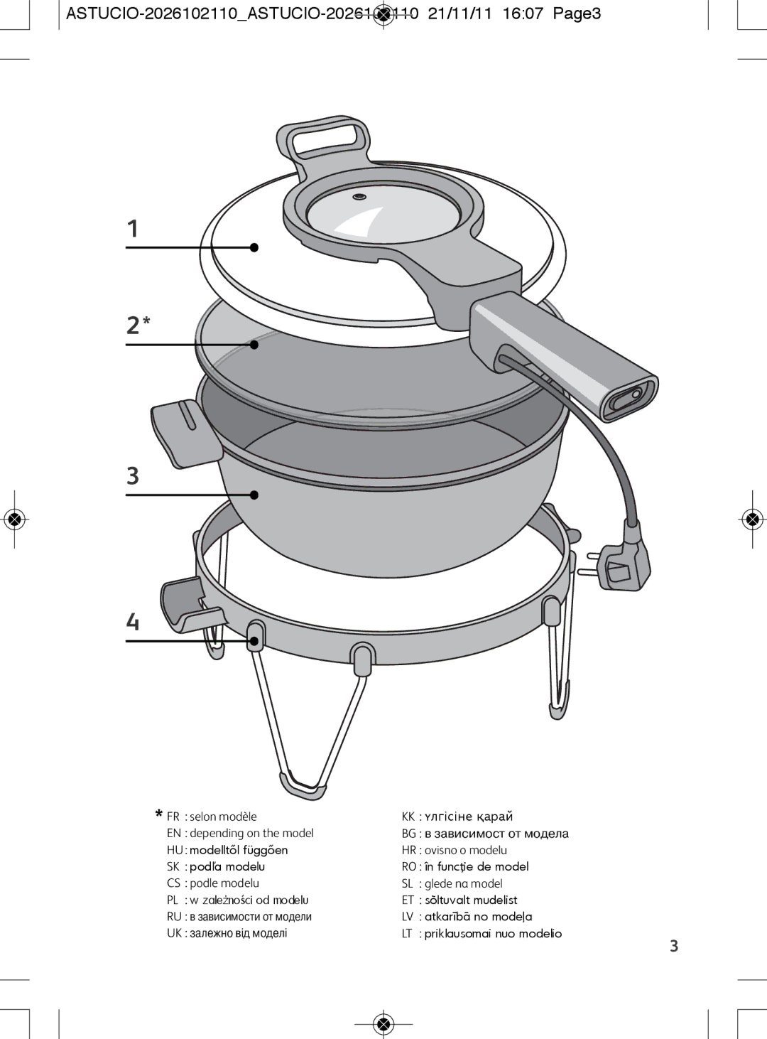 Tefal SK500028 manual ASTUCIO-2026102110ASTUCIO-2026102110 21/11/11 1607 Page3 