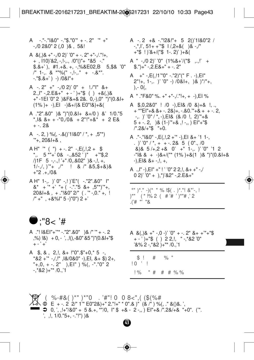 Tefal SM271941 manual Čiščenje, Sodelujmo pri prizadevanjih za zaščito okolja 