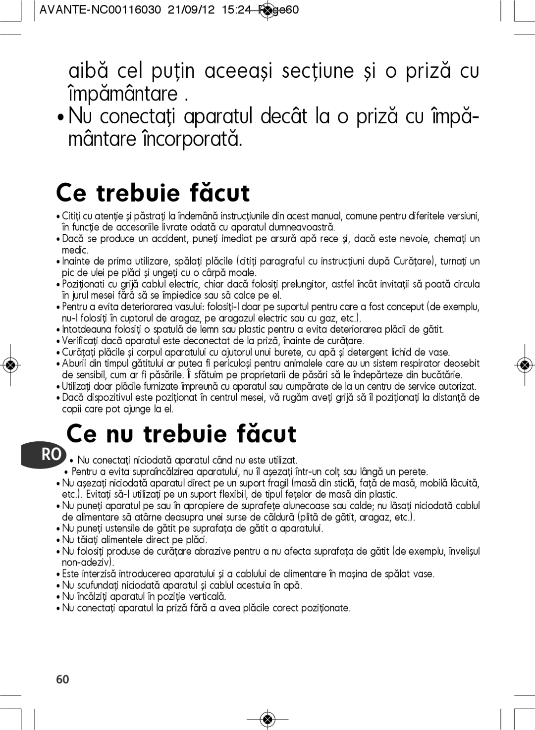 Tefal SM603833 manual Ce trebuie făcut 