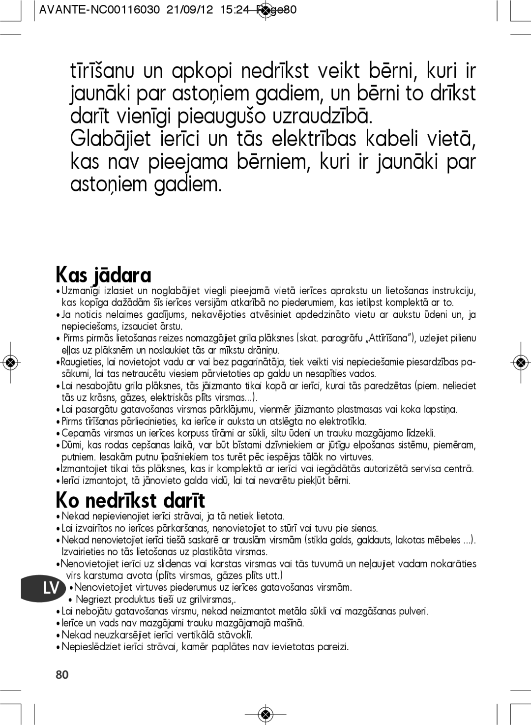 Tefal SM603833 manual Kas jādara 