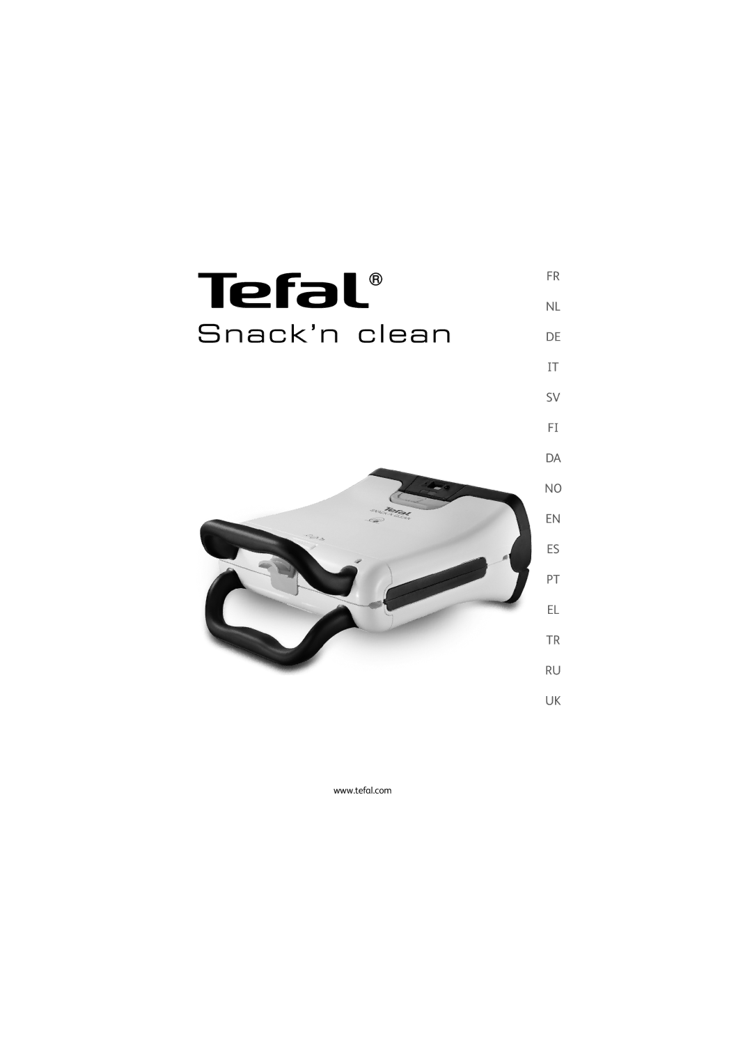 Tefal SW372112 manual Snack’n clean 