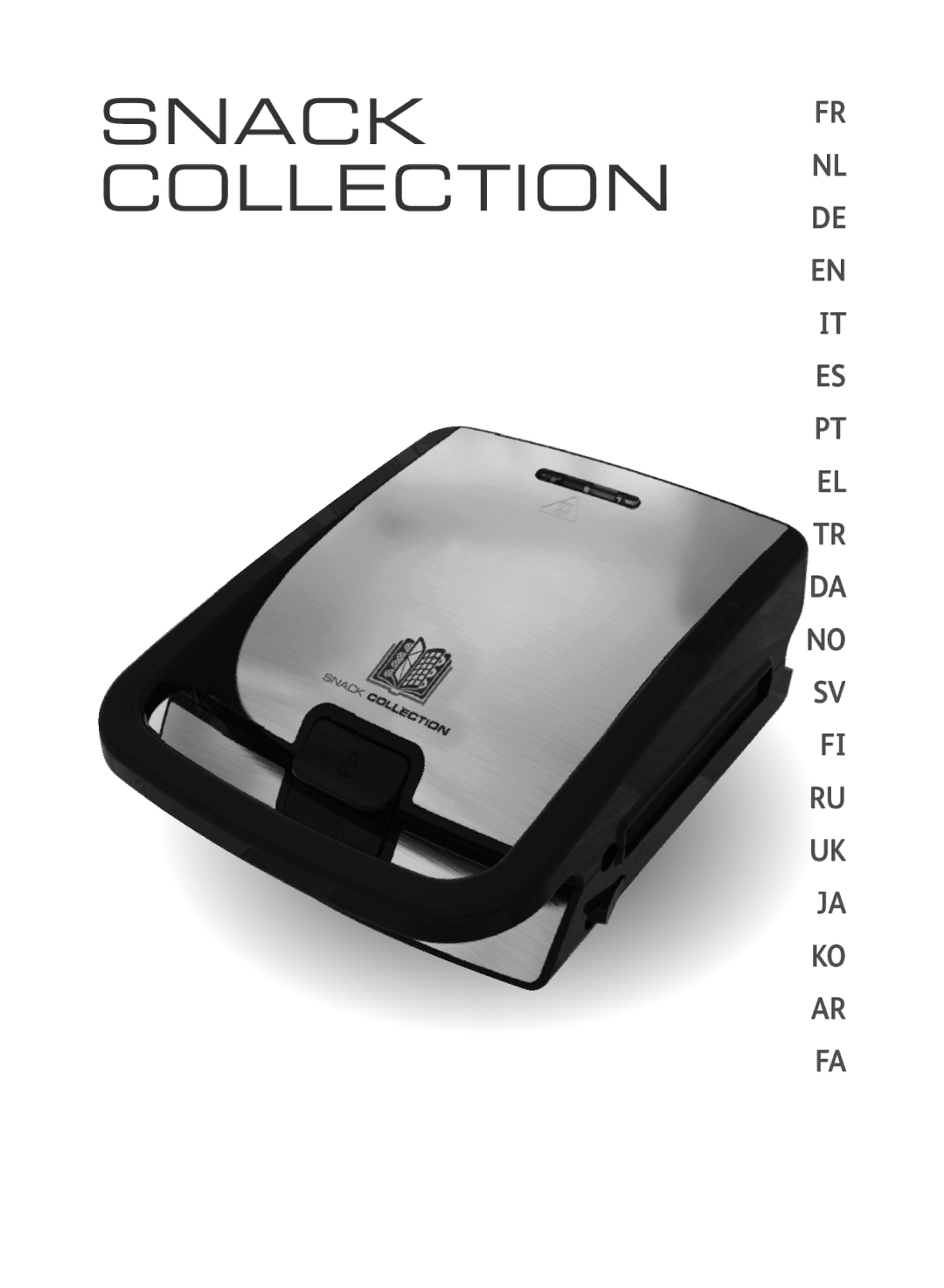 Tefal SW853D12 manual Snack Collection 