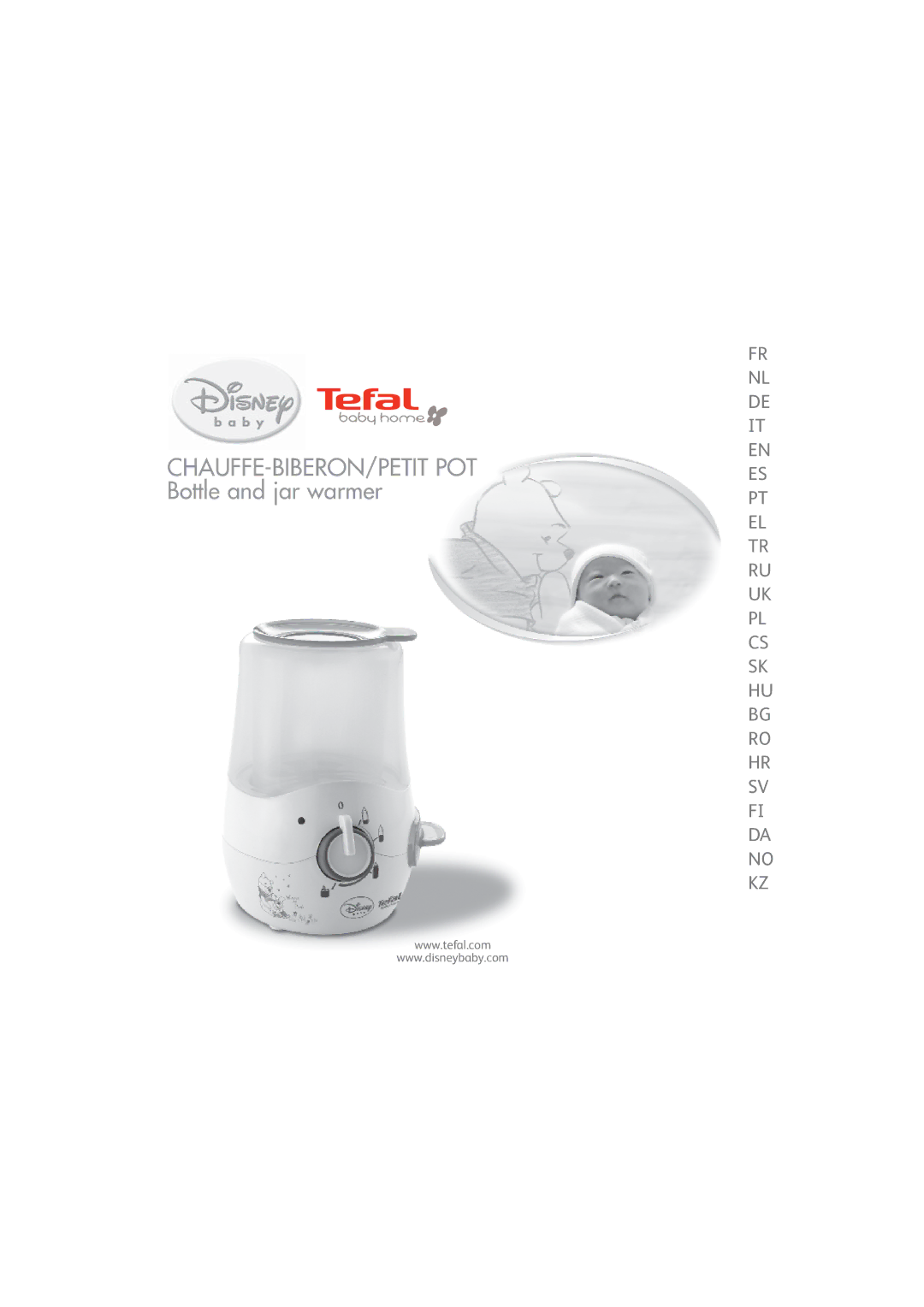 Tefal TD1100K0 manual CHAUFFE-BIBERON/PETIT POT Bottle and jar warmer 