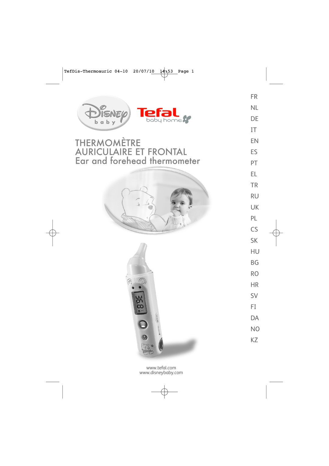 Tefal TD1400K0 manual TefDis-Thermoauric 04-10 20/07/10 1453 