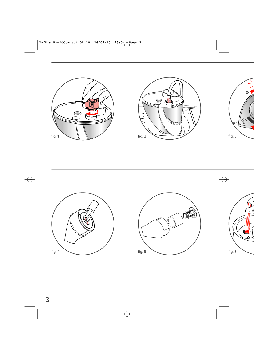 Tefal TD3000K0 manual TefDis-HumidCompact 08-10 26/07/10 1534 