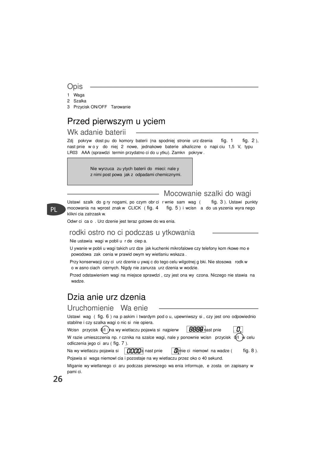 Tefal TD4000K0 manual Przed pierwszym użyciem, Działanie urządzenia 