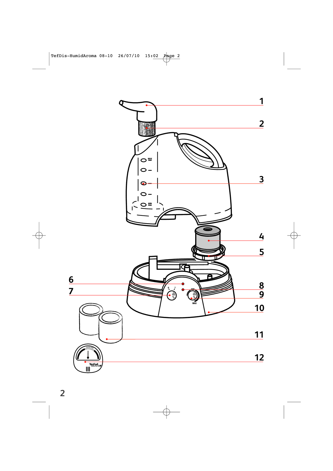 Tefal TD4100K0 manual TefDis-HumidAroma 08-10 26/07/10 1502 