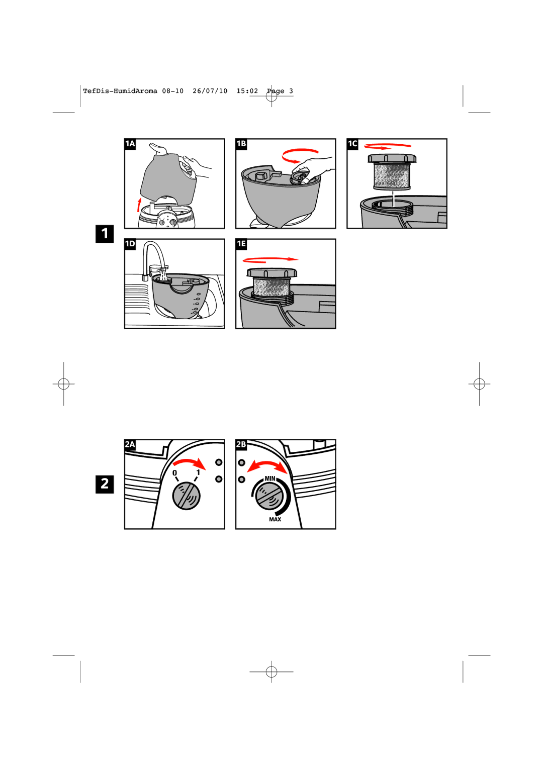 Tefal TD4100K0 manual TefDis-HumidAroma 08-10 26/07/10 1502 