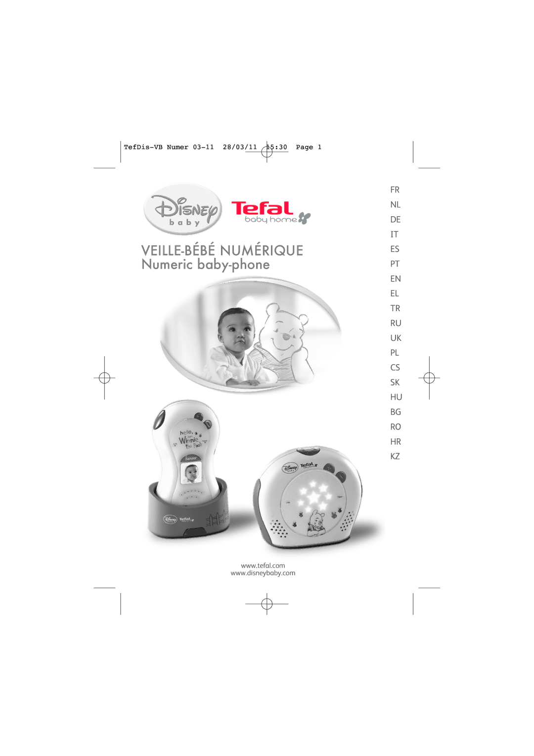 Tefal TD5000K0 manual VEILLE-BÉBÉ Numérique Numeric baby-phone 