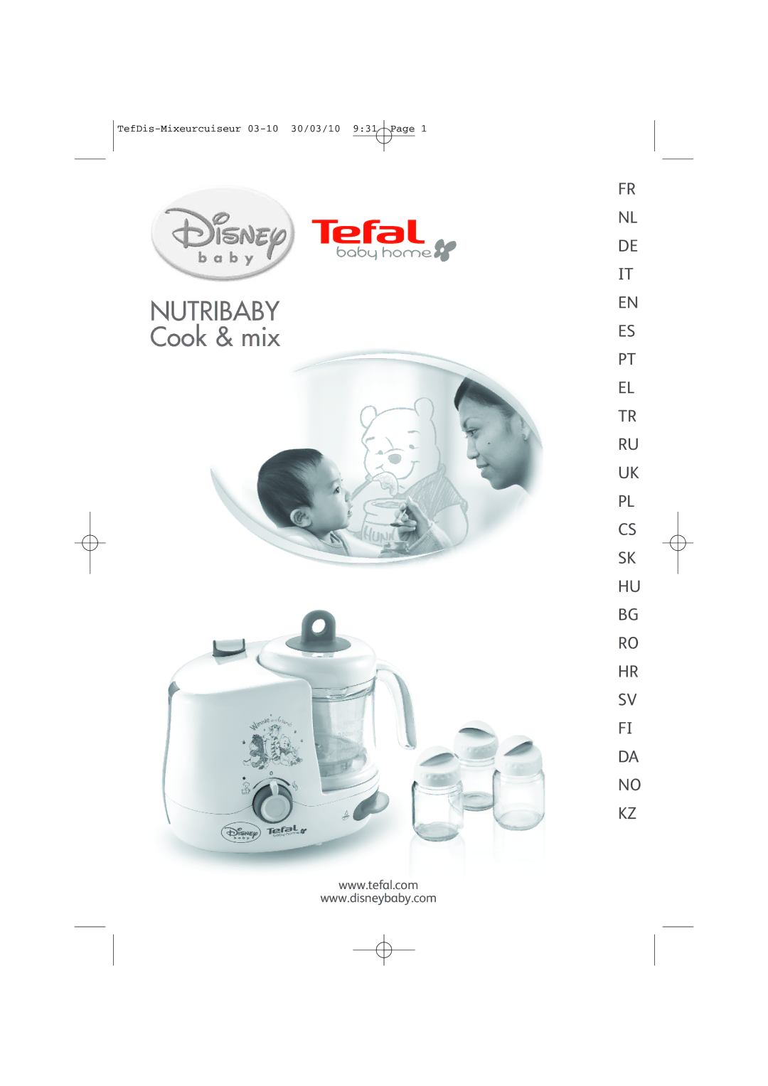 Tefal TD7000K0 manual Nutribaby 