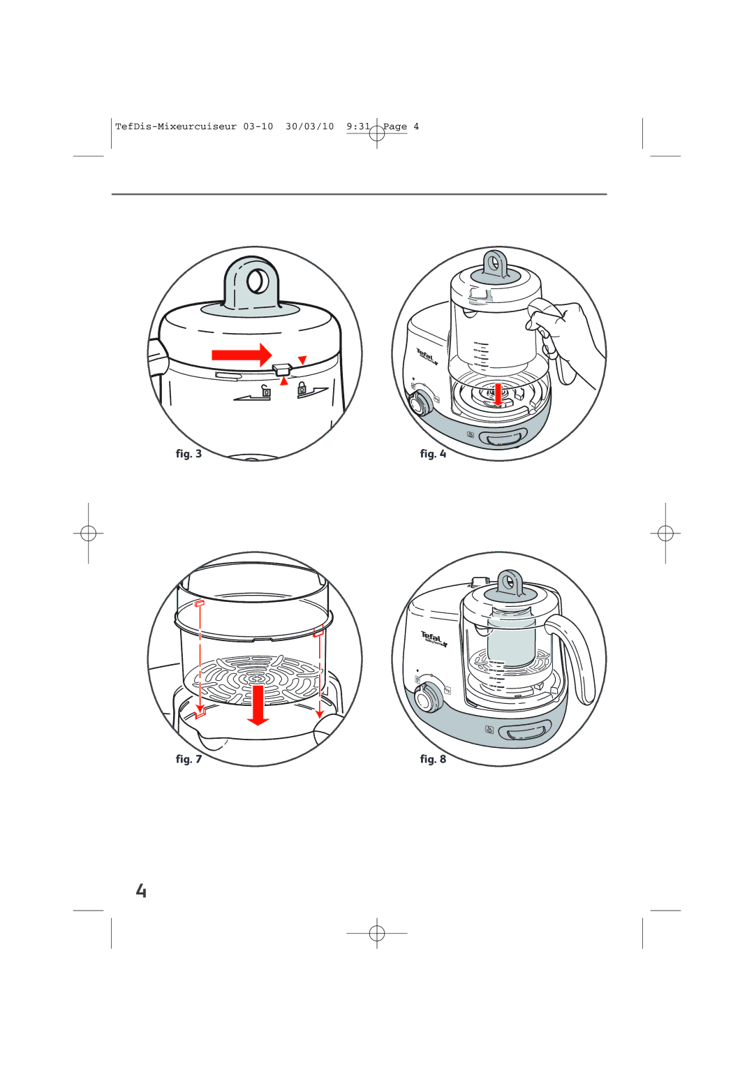 Tefal TD7000K0 manual TefDis-Mixeurcuiseur 03-10 30/03/10 931 