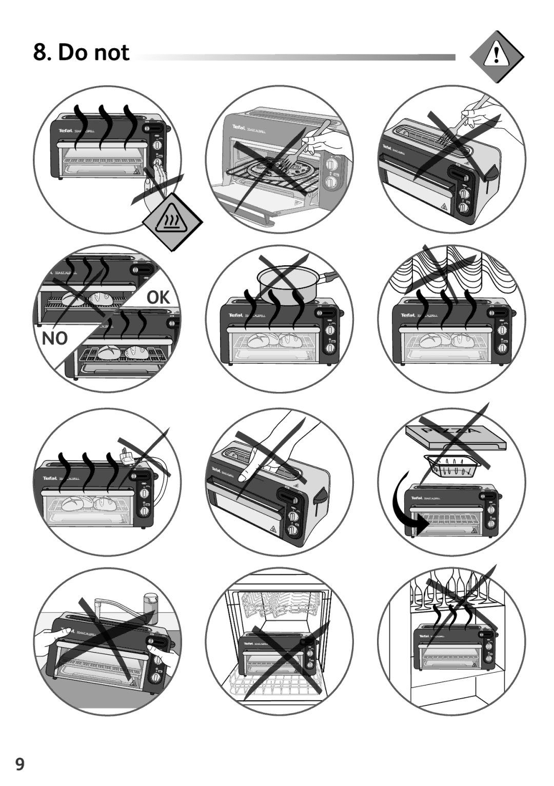 Tefal TL600830 manual Do not 