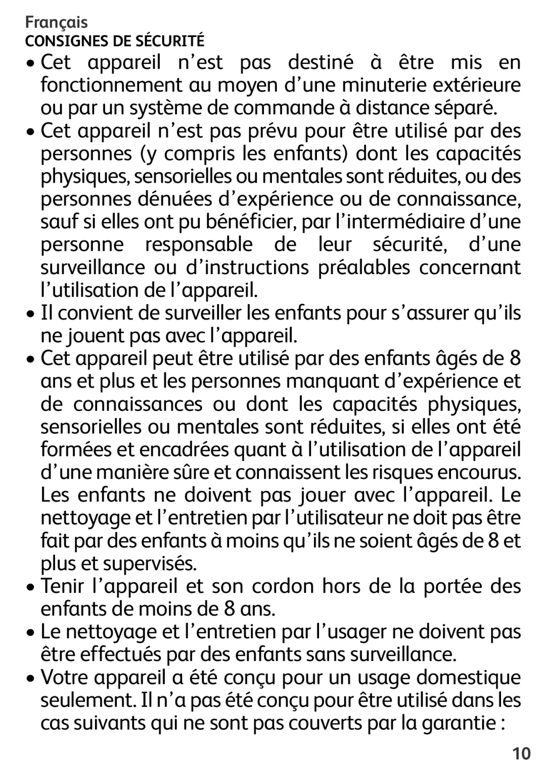 Tefal TL600830 manual Français 