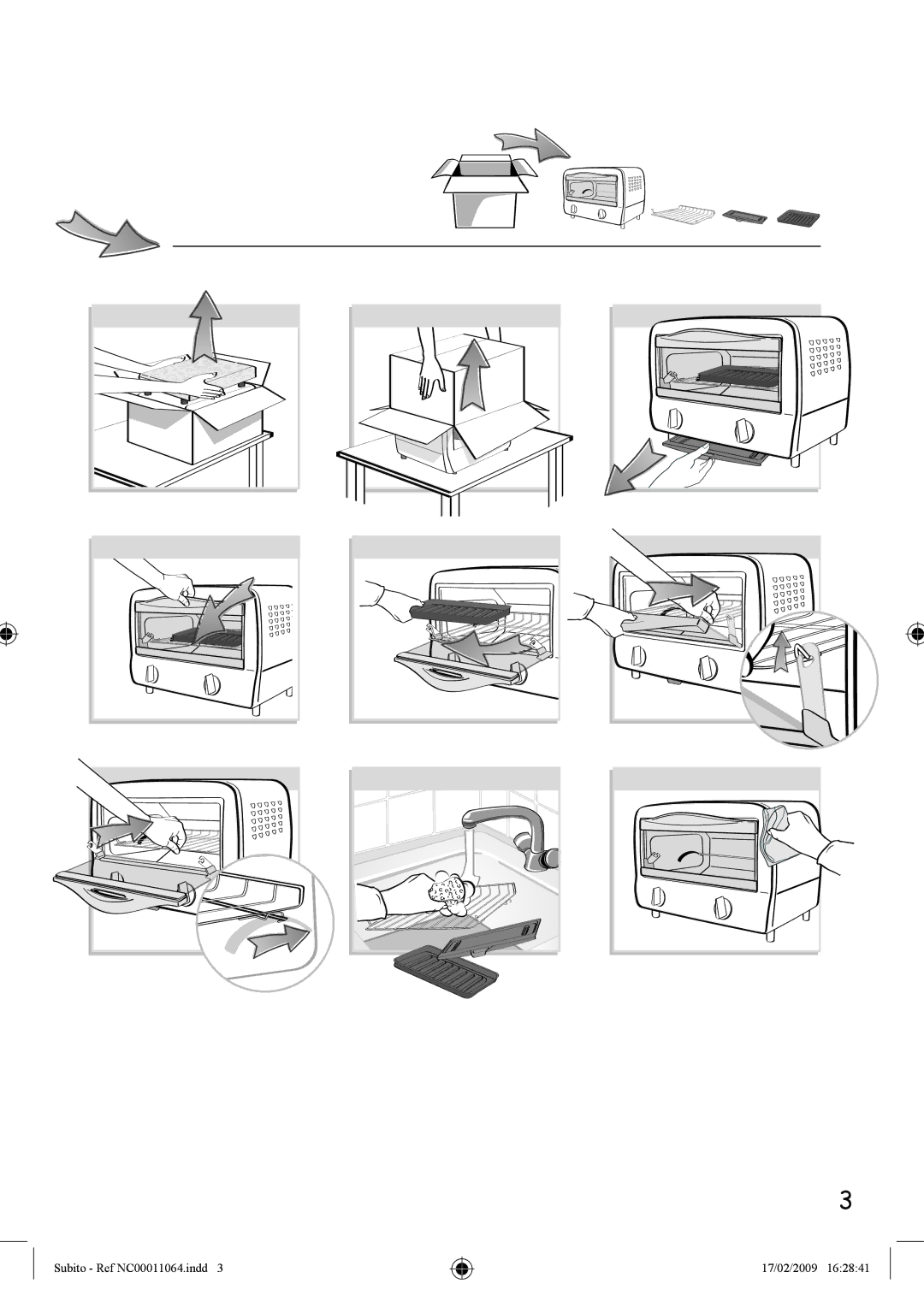 Tefal TO101150, TO101130, TO101152, TO101153, TO101173 manual Subito REF NC00011064. Indd 17/02/2009 