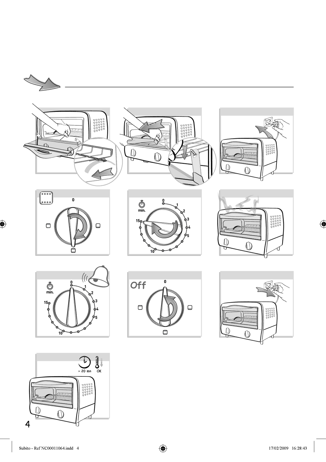 Tefal TO101173, TO101130, TO101152, TO101153, TO101150 manual Off 