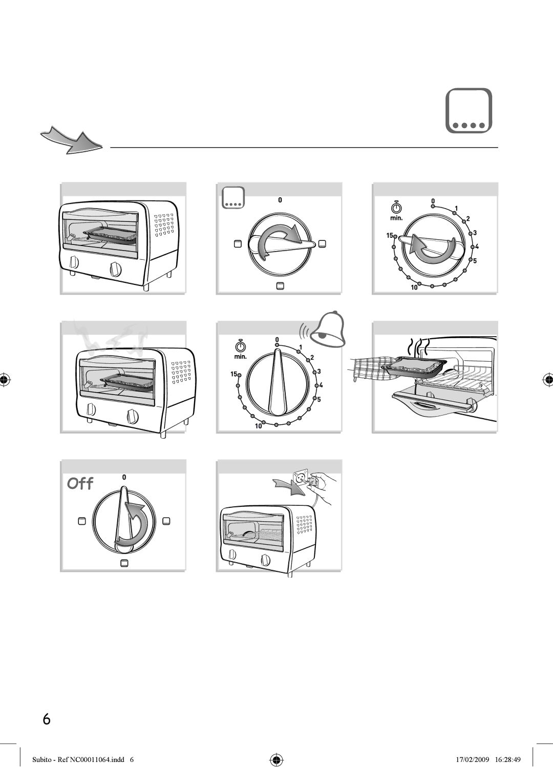 Tefal TO101152, TO101130, TO101153, TO101150, TO101173 manual Off 