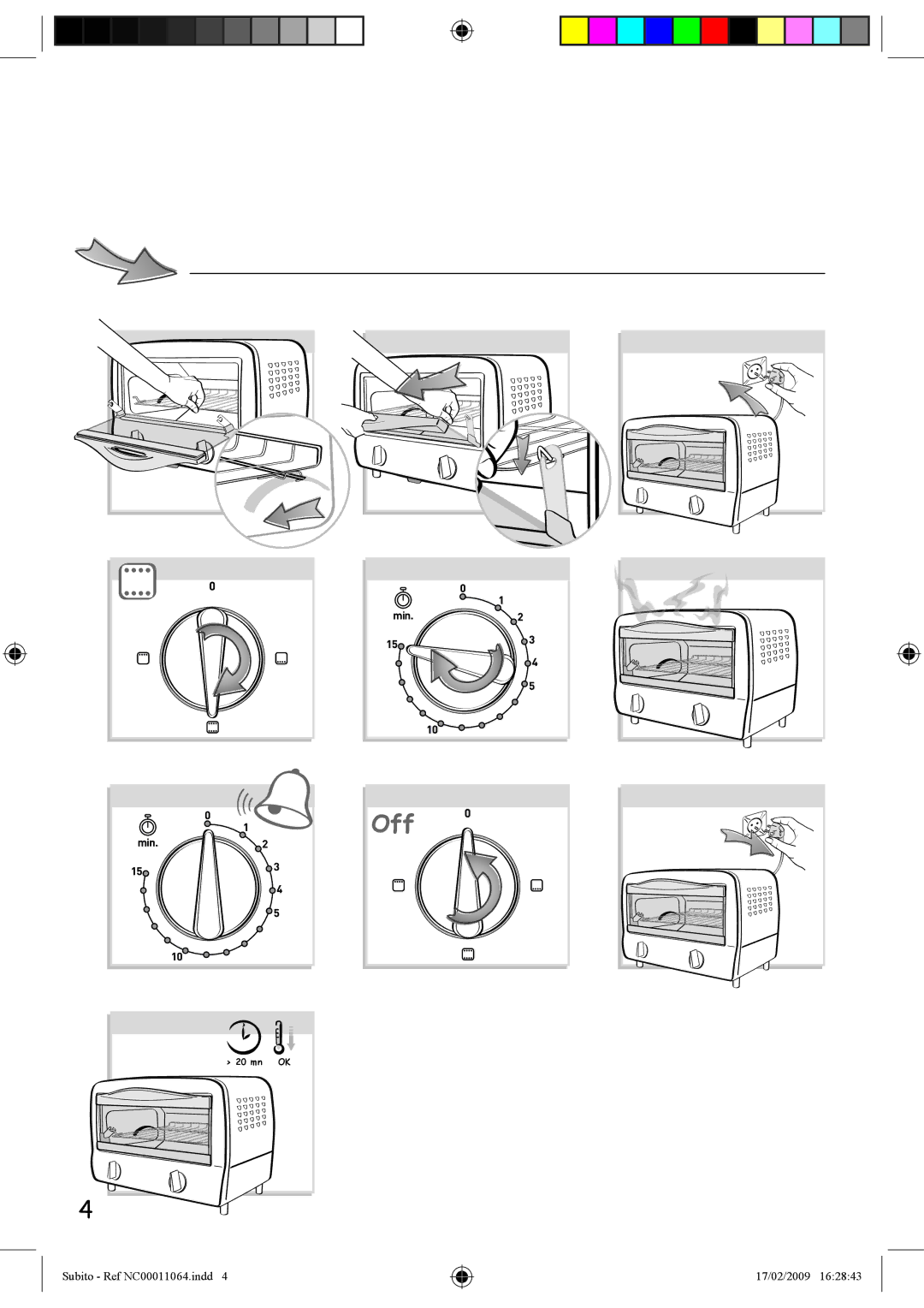 Tefal TO102150, TO102170, TO102171 manual Off 