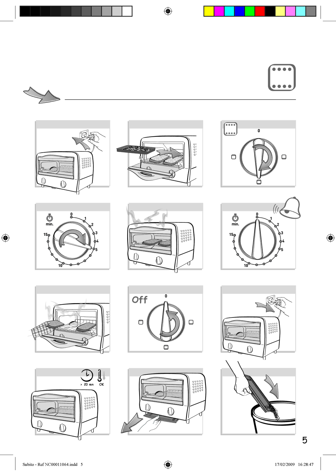 Tefal TO102171, TO102170, TO102150 manual Off 