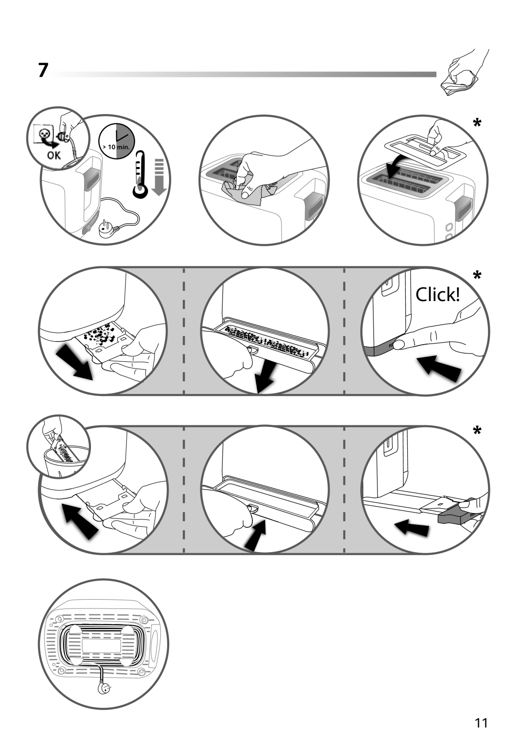 Tefal TT1618DE manual Click 