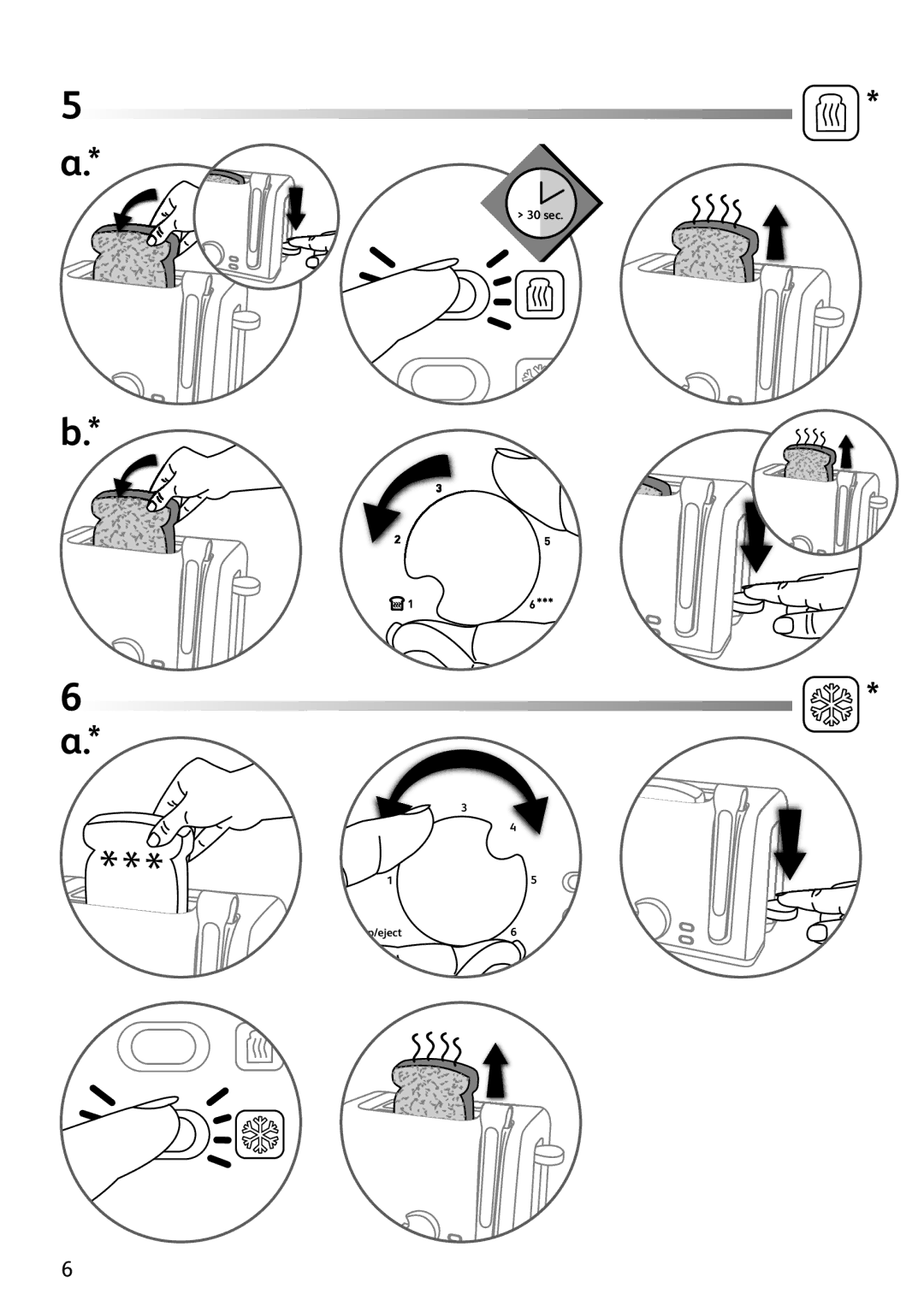 Tefal TT225130, TT225131 manual 30 sec 