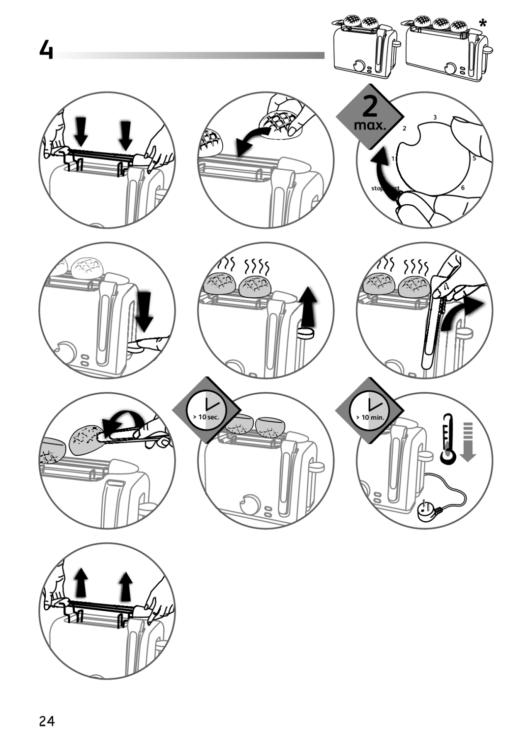 Tefal TT225530, TT225515, TT225531 manual Max 