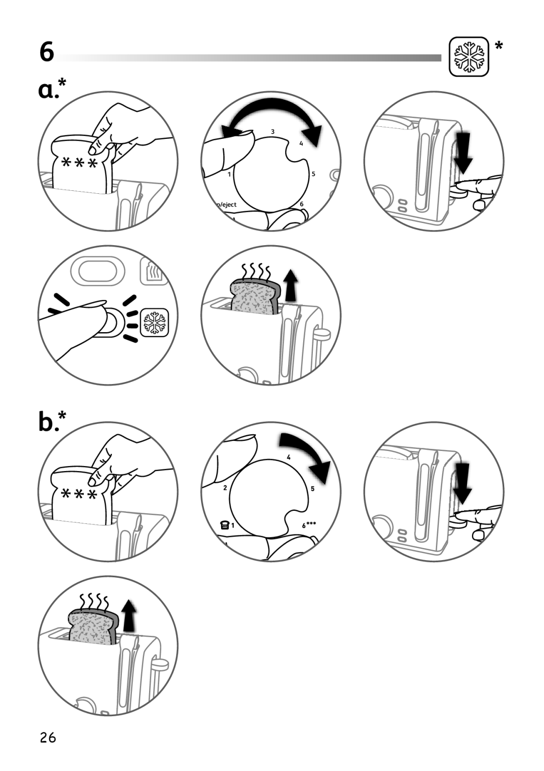 Tefal TT225531, TT225530, TT225515 manual Stop/eject 