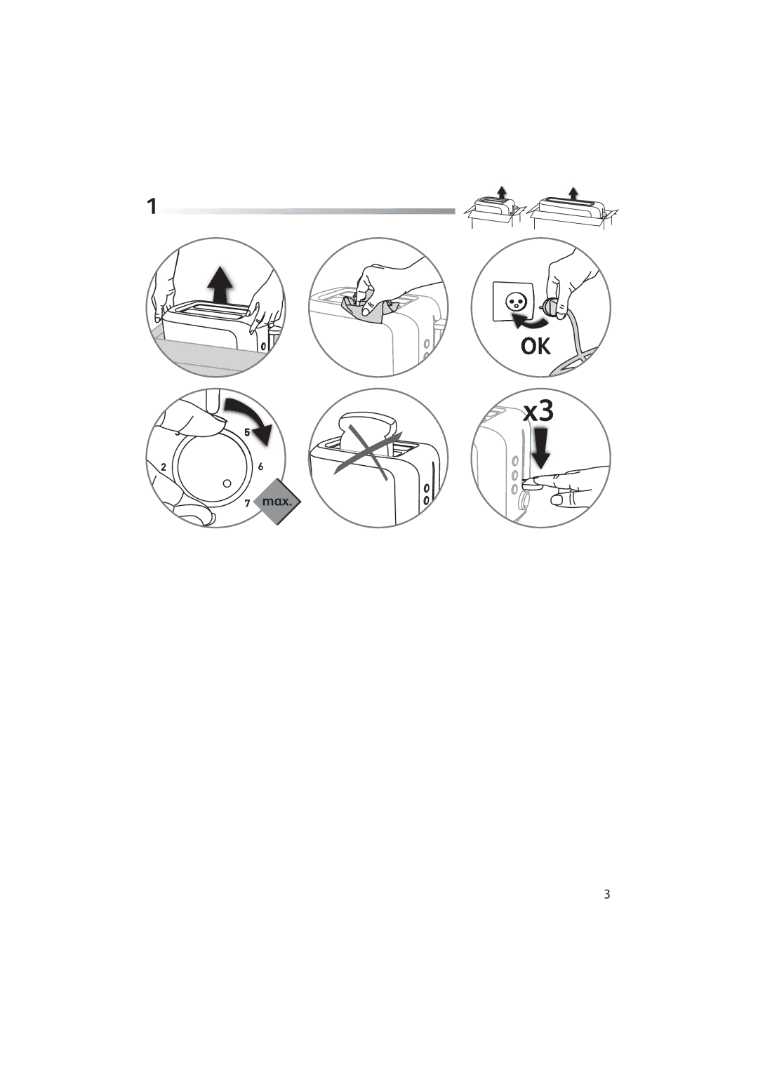 Tefal TT356530 manual Max 