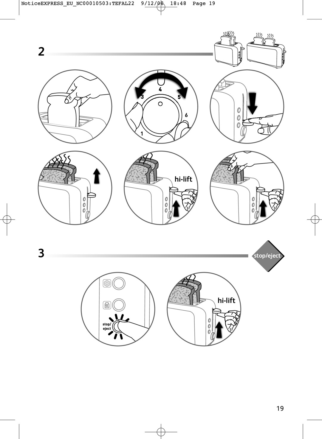 Tefal TT356630 manual Hi-lift 