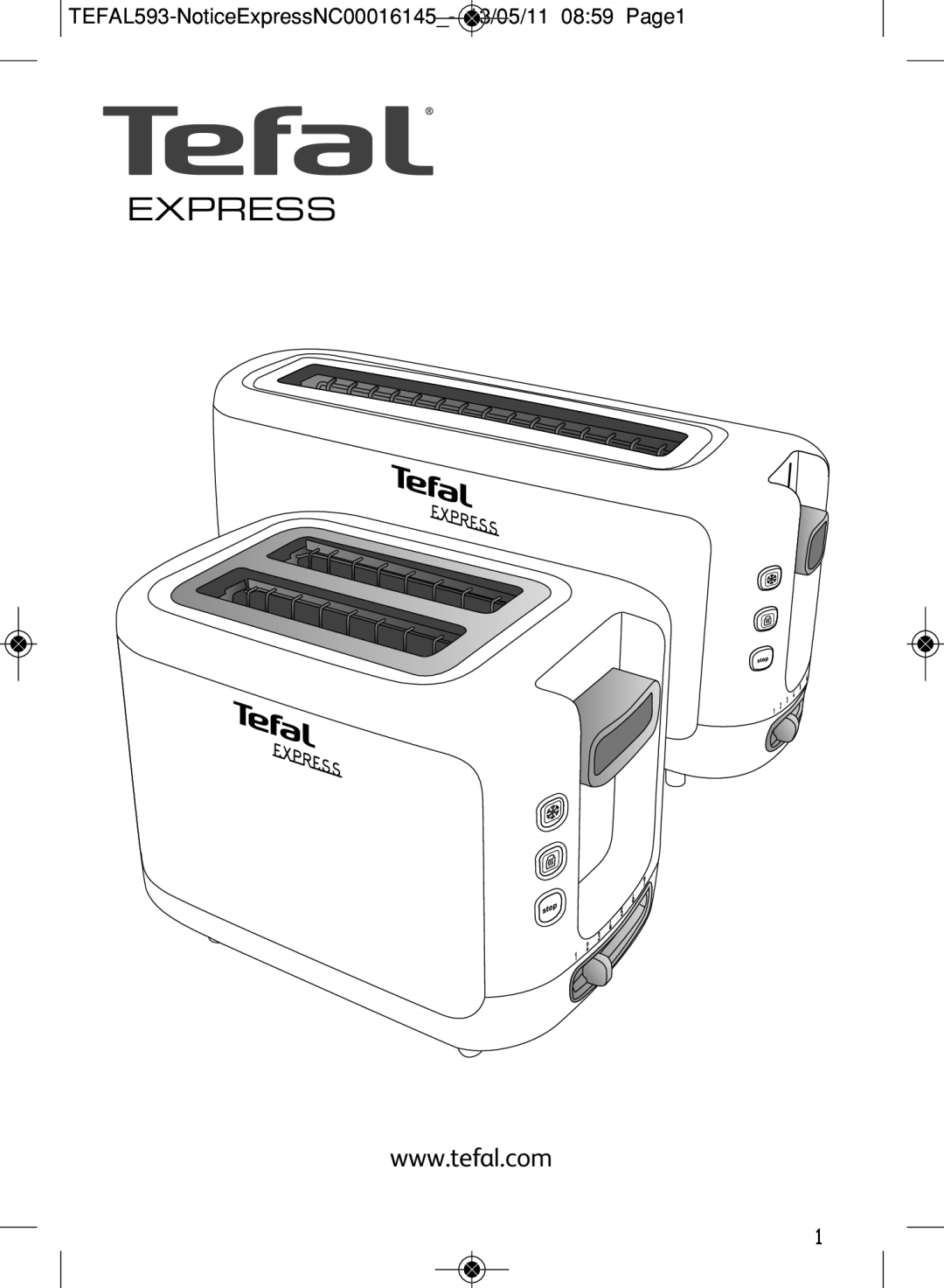 Tefal TT360130, TT360131 manual Express 