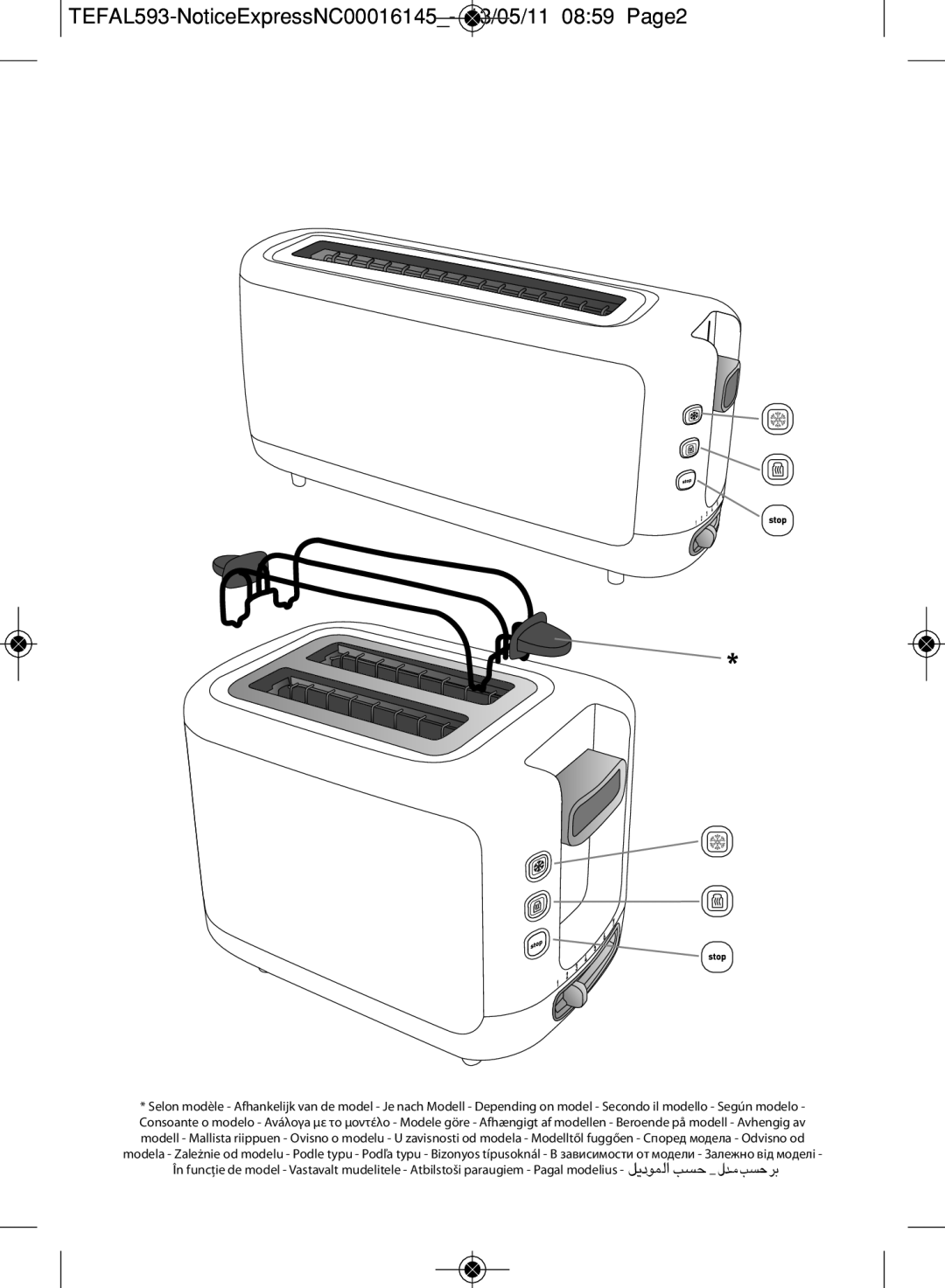 Tefal TT360131, TT360130 manual TEFAL593-NoticeExpressNC00016145- 13/05/11 0859 Page2 