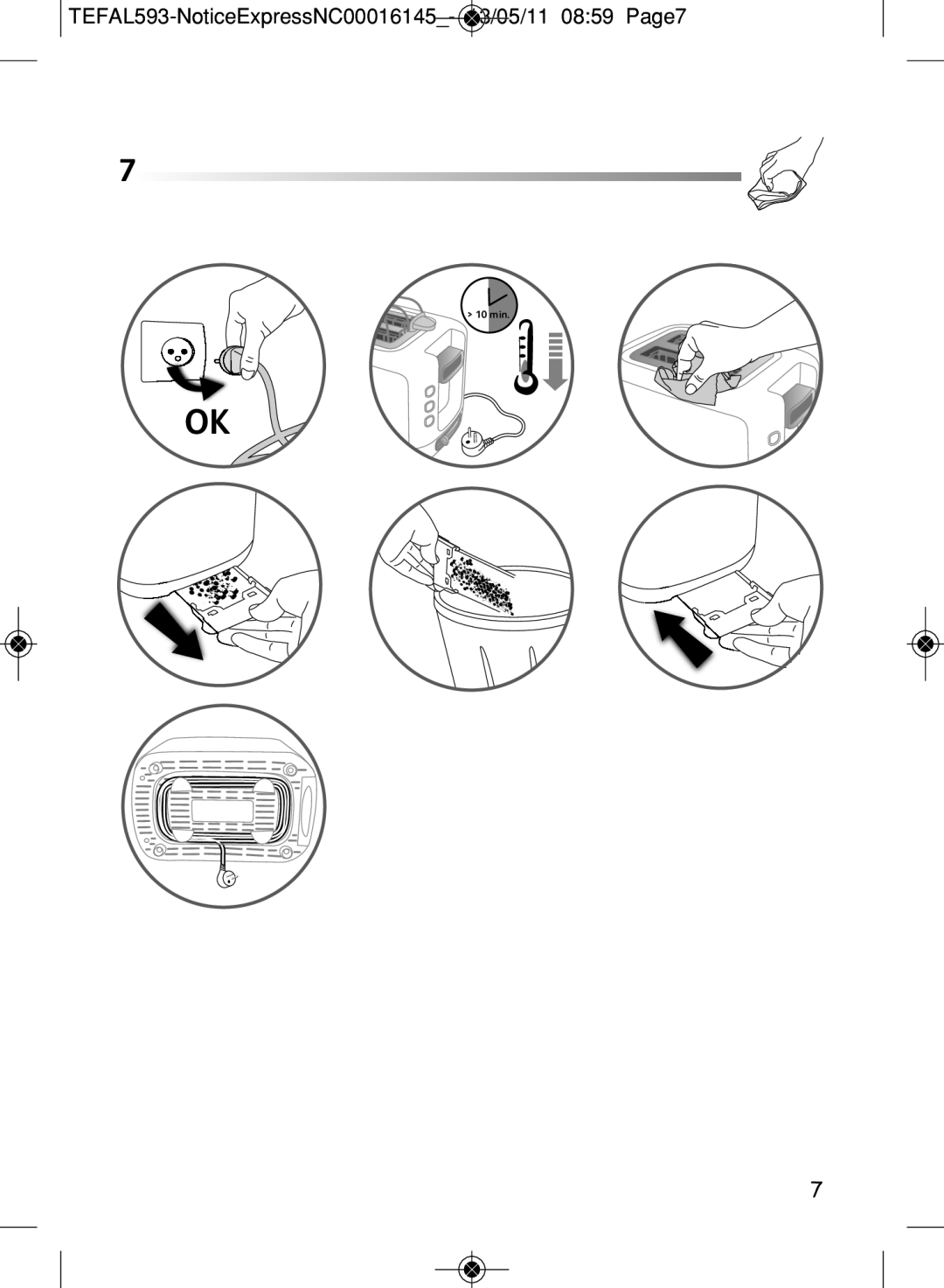 Tefal TT360130, TT360131 manual TEFAL593-NoticeExpressNC00016145- 13/05/11 0859 Page7 
