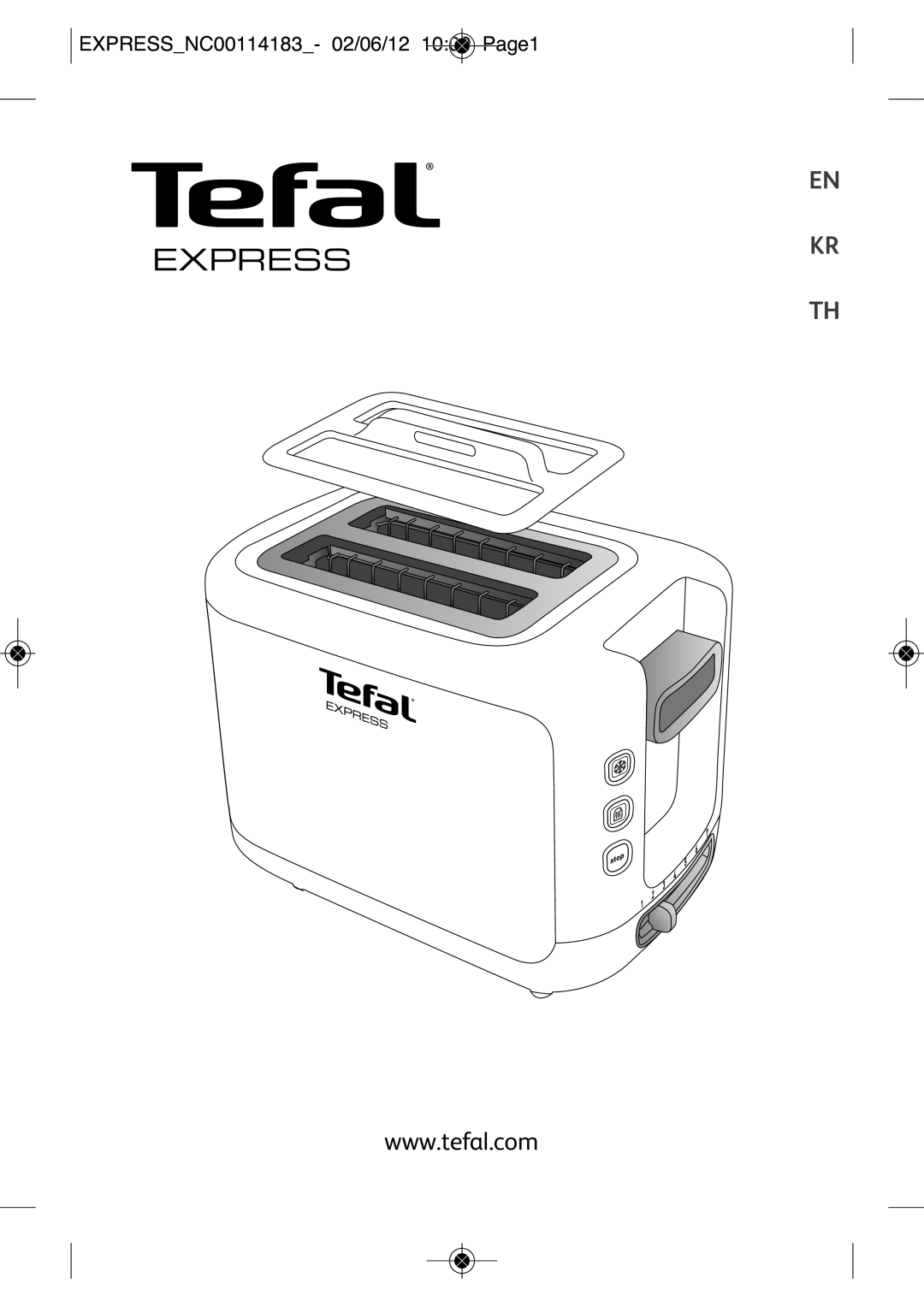 Tefal TT3670KR manual Express 