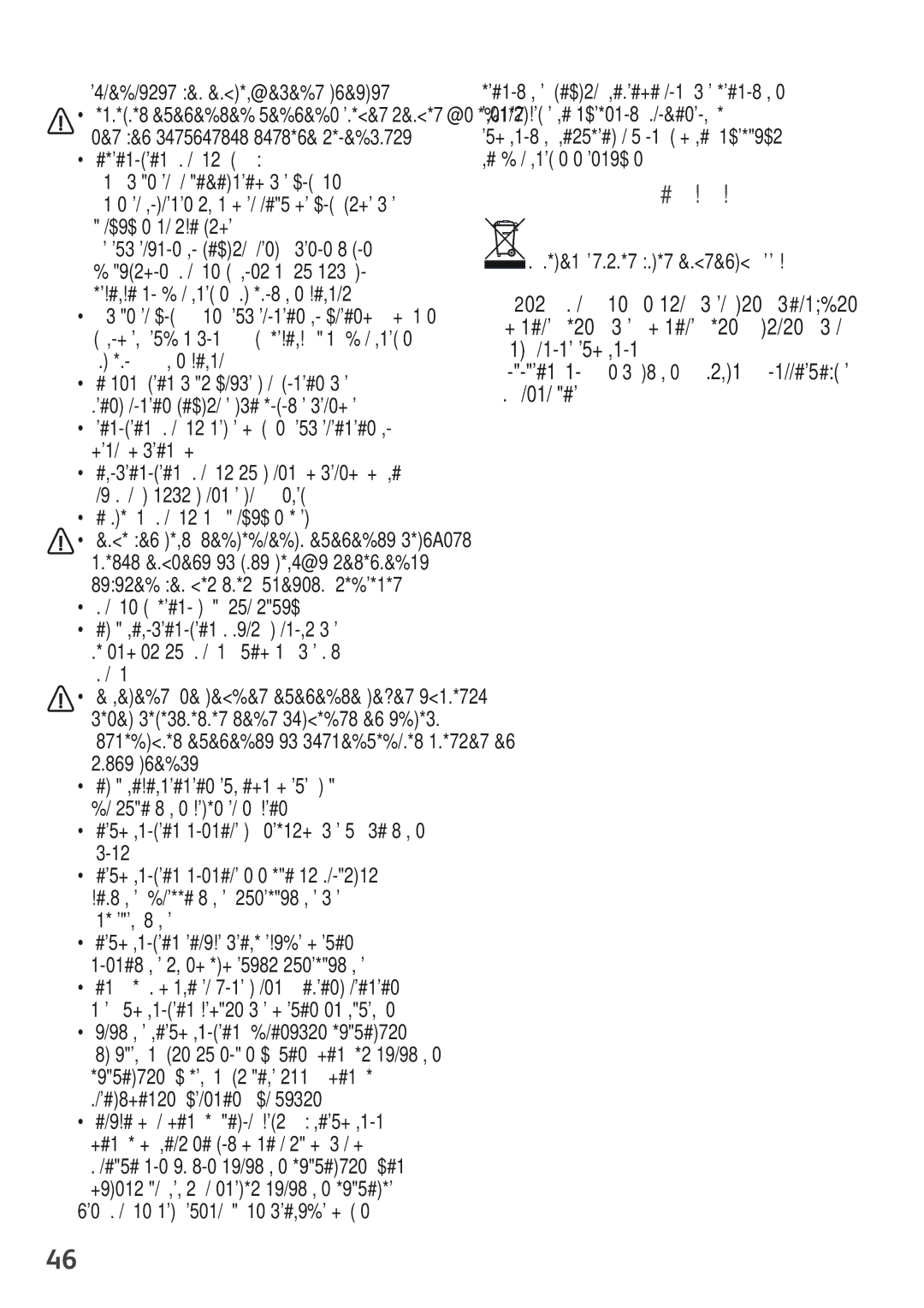 Tefal TT390130 manual Boja\jumus vai aizdegéana\s draudus 