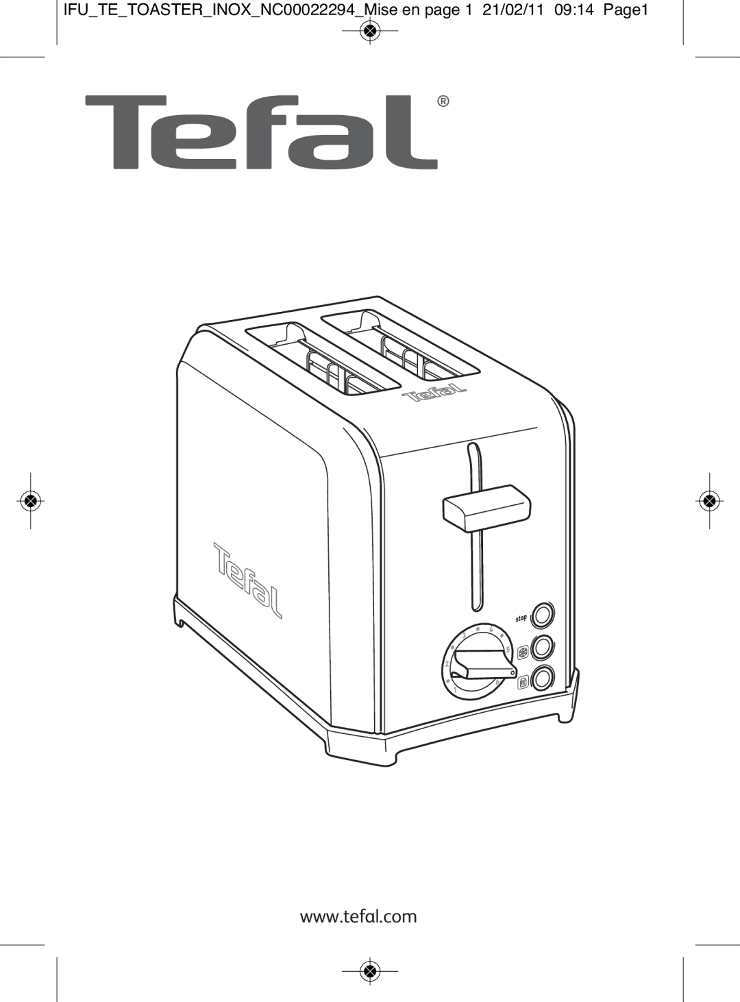 Tefal TT544030 manual Inox 