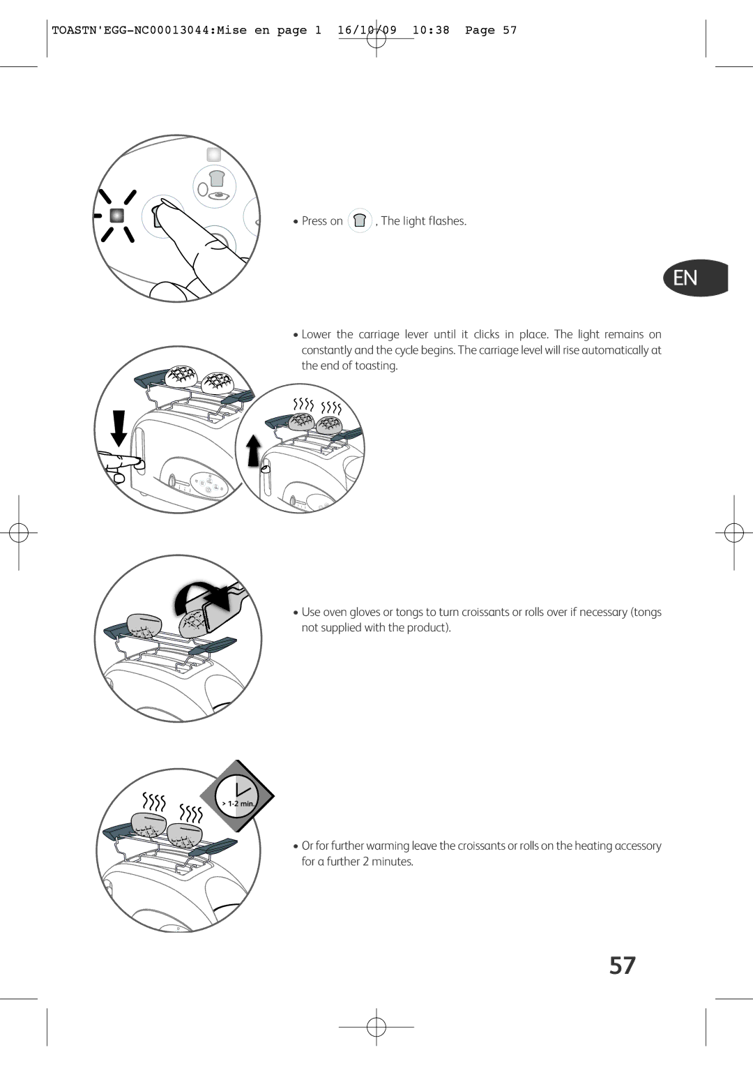 Tefal TT550070, TT550015, TT550030, TT550065, TT550050 manual Min 