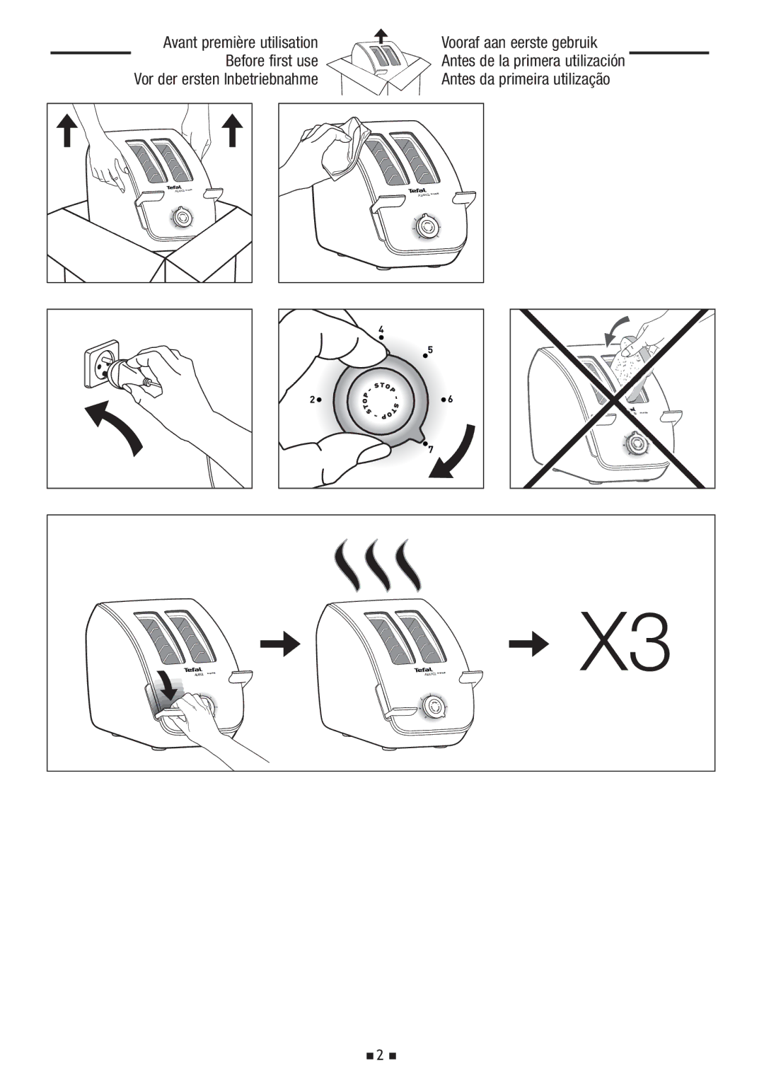 Tefal TT704116, TT704130, TT704170, TT704115 manual 