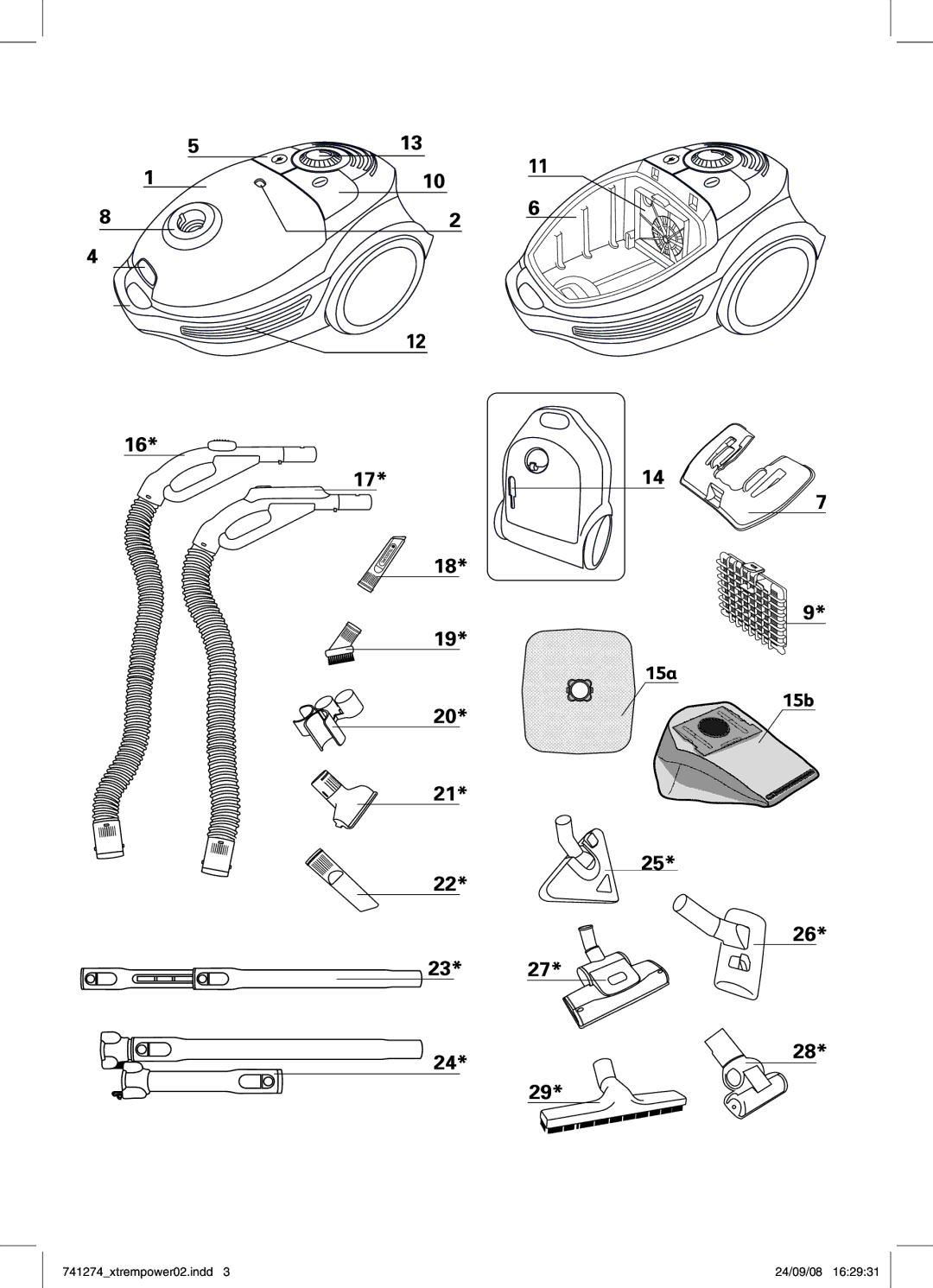 Tefal TW432341 manual 15a 15b 