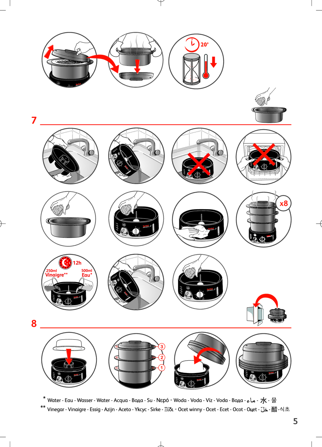 Tefal VC101431, VC101432, VC101416 manual 