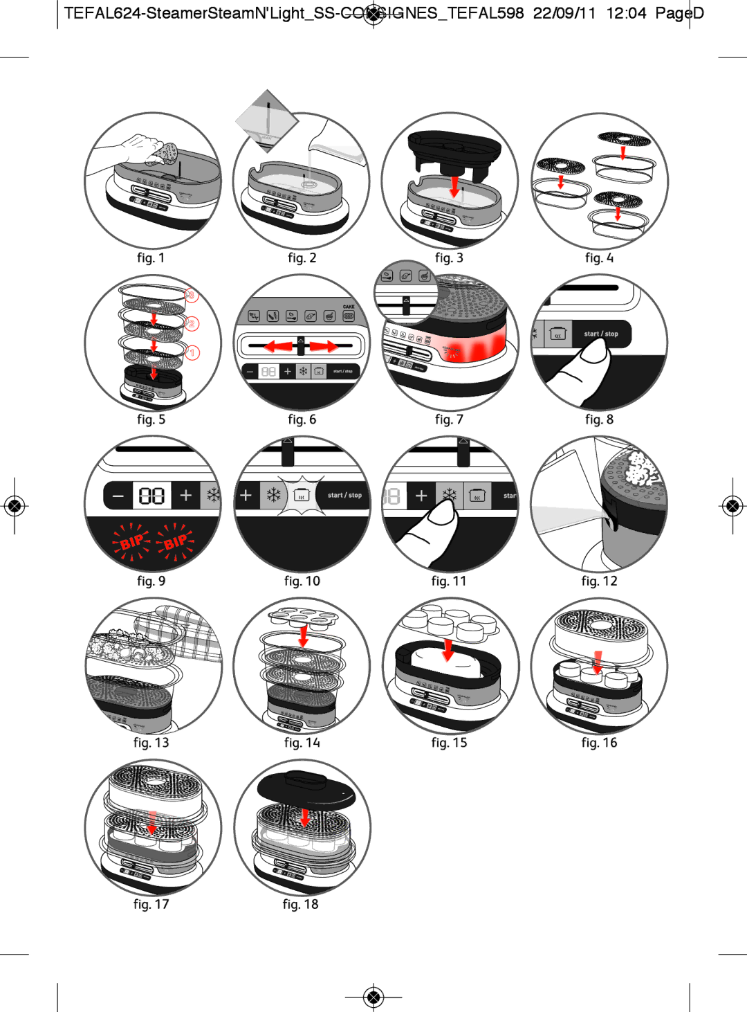 Tefal VC300865, VC300860, VC300810, VC300831, VC300830 manual 